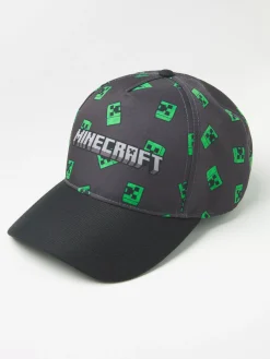 Accessoarer>Lindex Keps Med Rund Skarm Och Minecraft Black