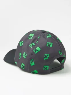 Accessoarer>Lindex Keps Med Rund Skarm Och Minecraft Black