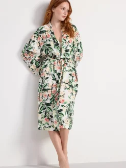 Nattplagg>Lindex Kimono Off White
