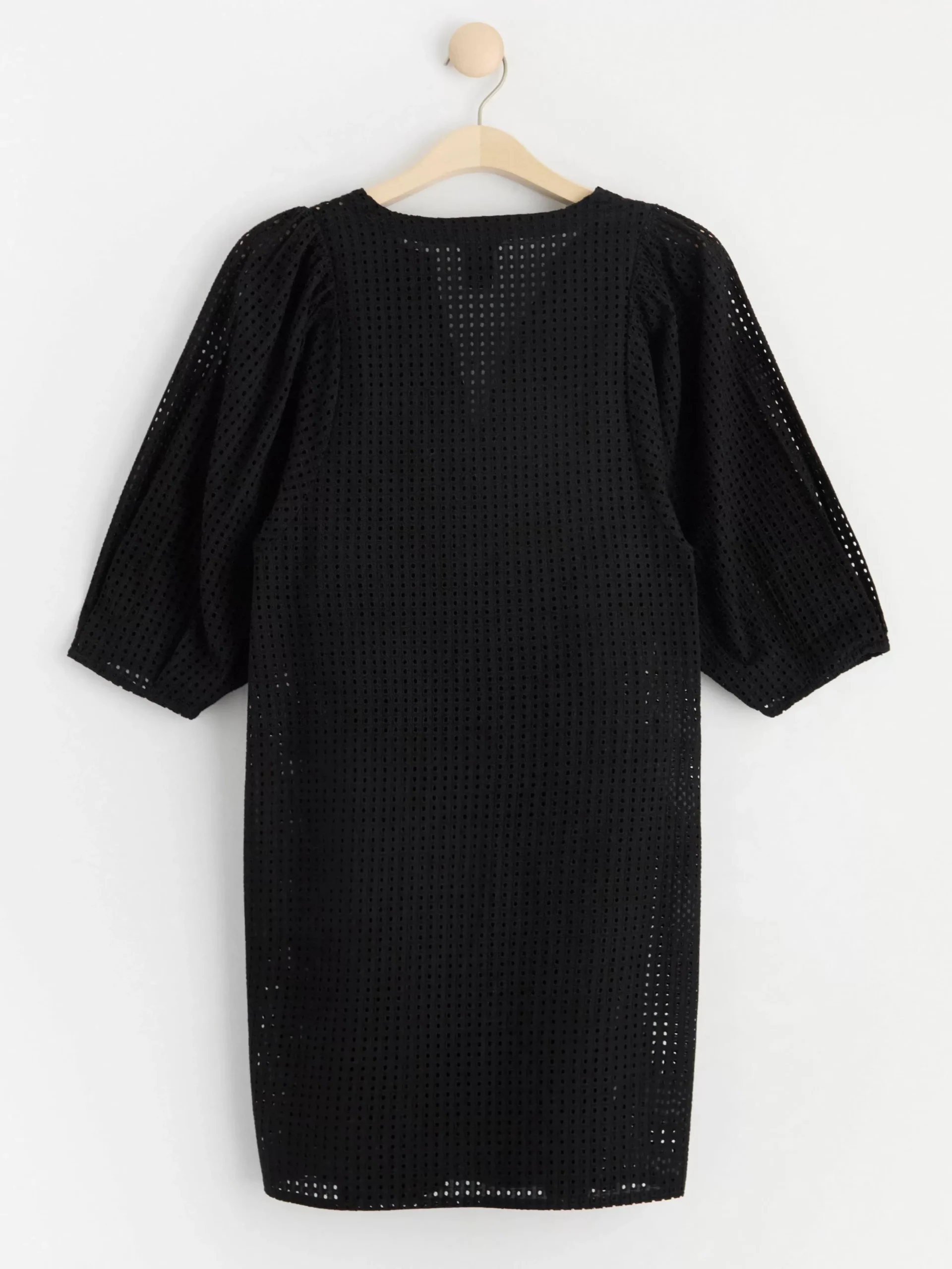Klänningar>Lindex Klanning Med Halbroderier Black