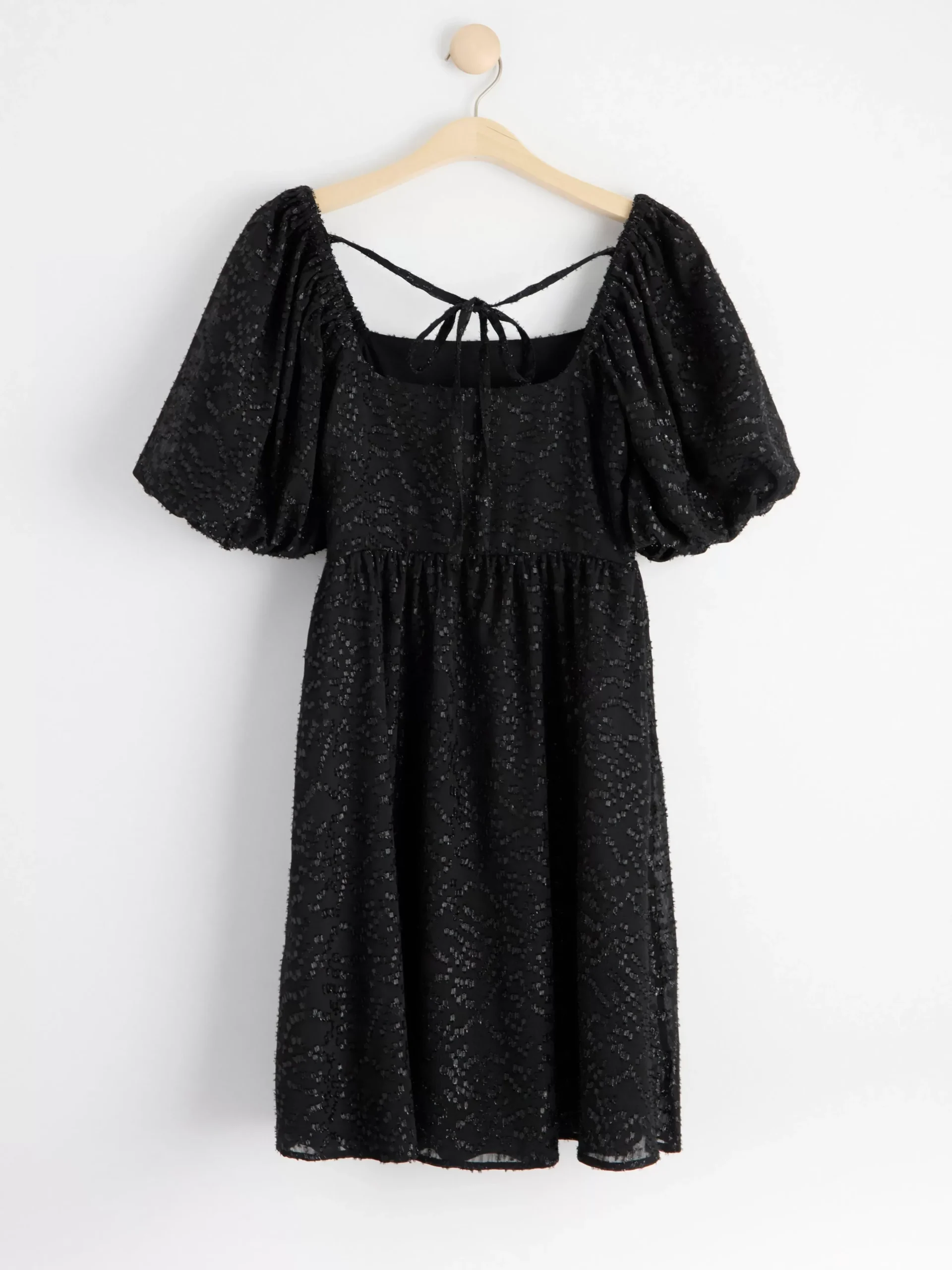 Klänningar>Lindex Klanning Med Puffarm Black