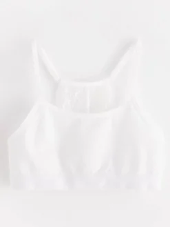 Underkläder>Lindex Kort, Somlos Topp Med Spets White