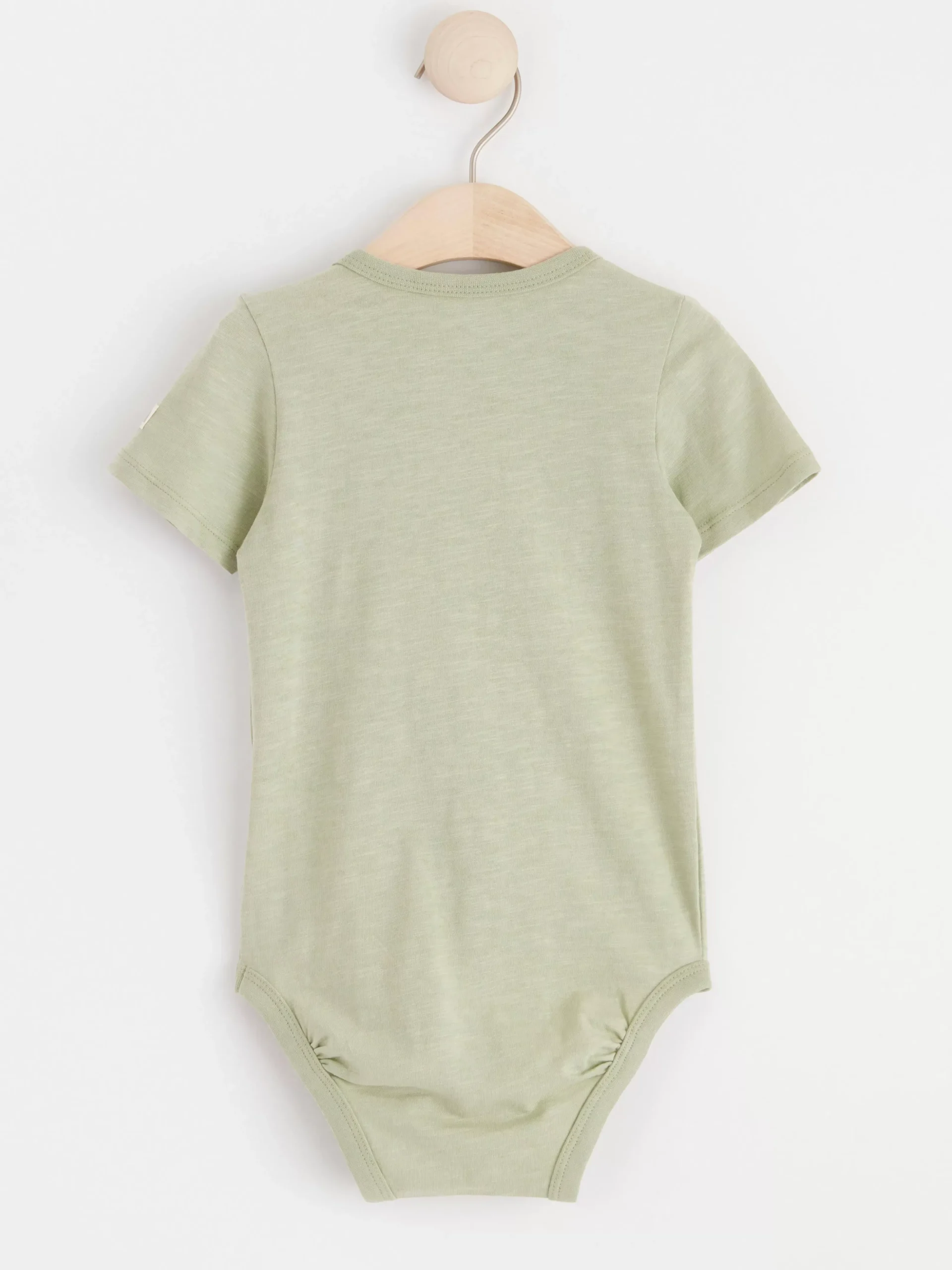 Bodies>Lindex Kortarmad Body I Slubtrika Dusty Green