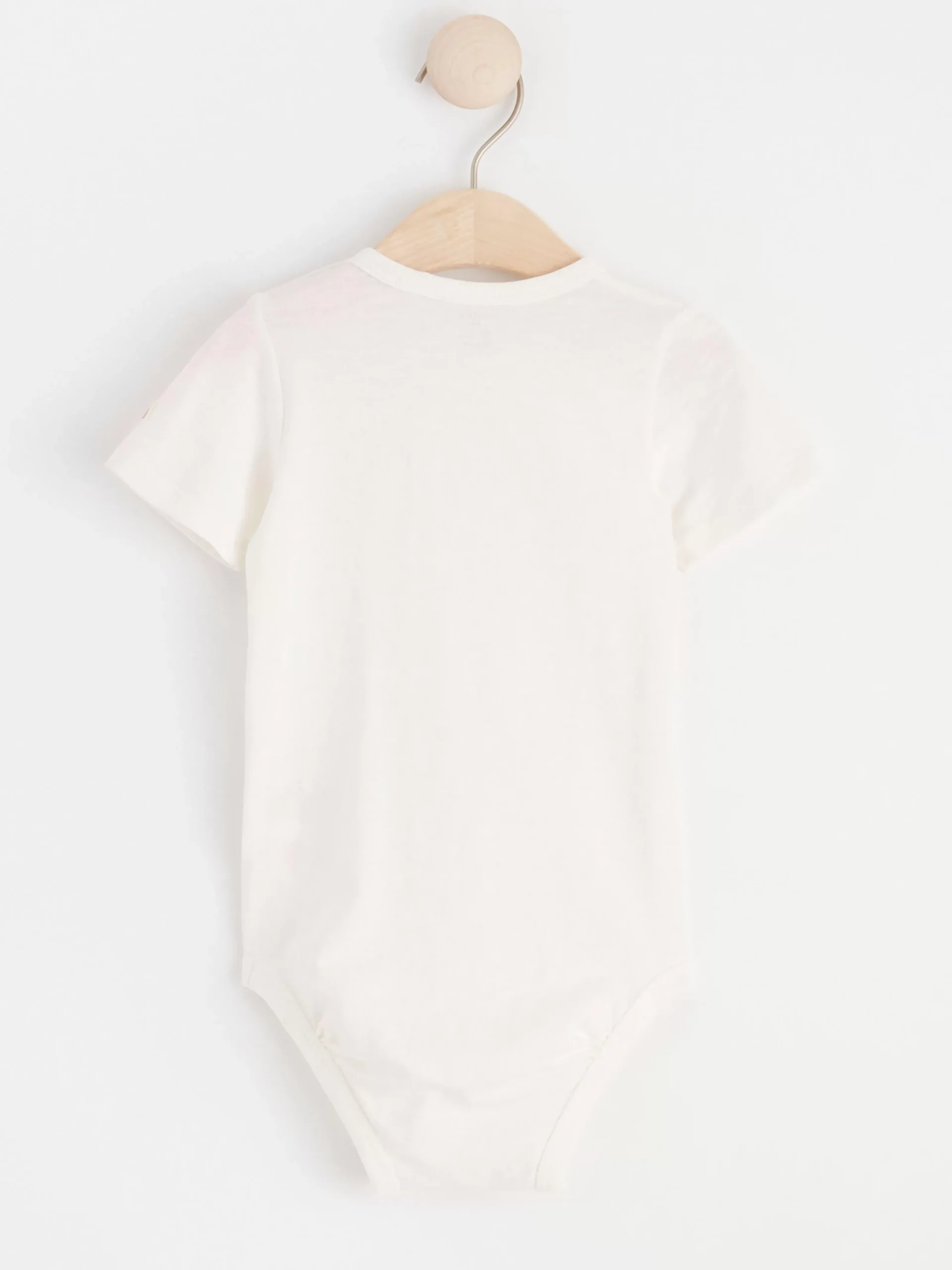 Bodies>Lindex Kortarmad Body I Slubtrika Light Dusty White