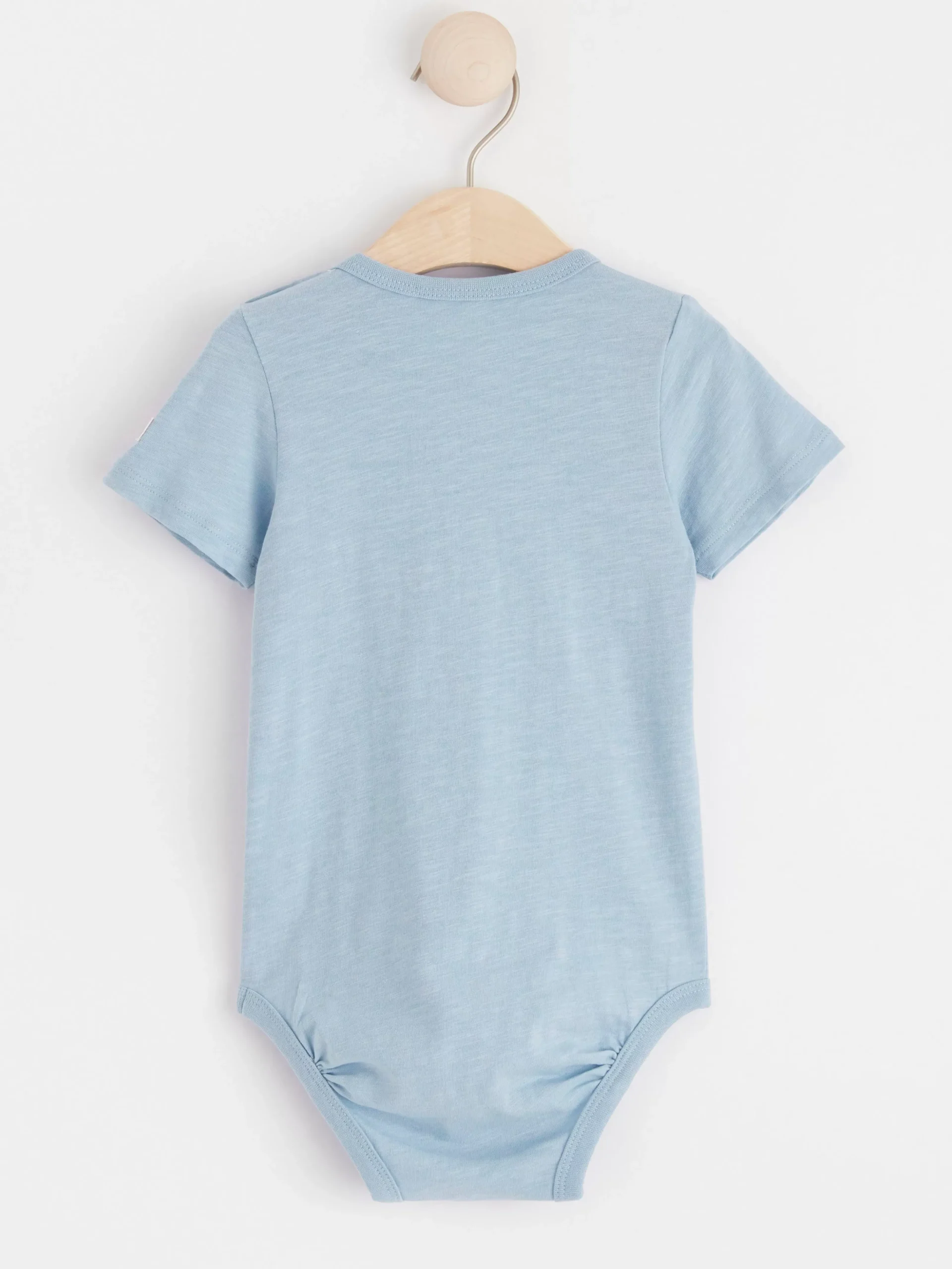 Bodies>Lindex Kortarmad Body I Slubtrika Light Dusty Blue