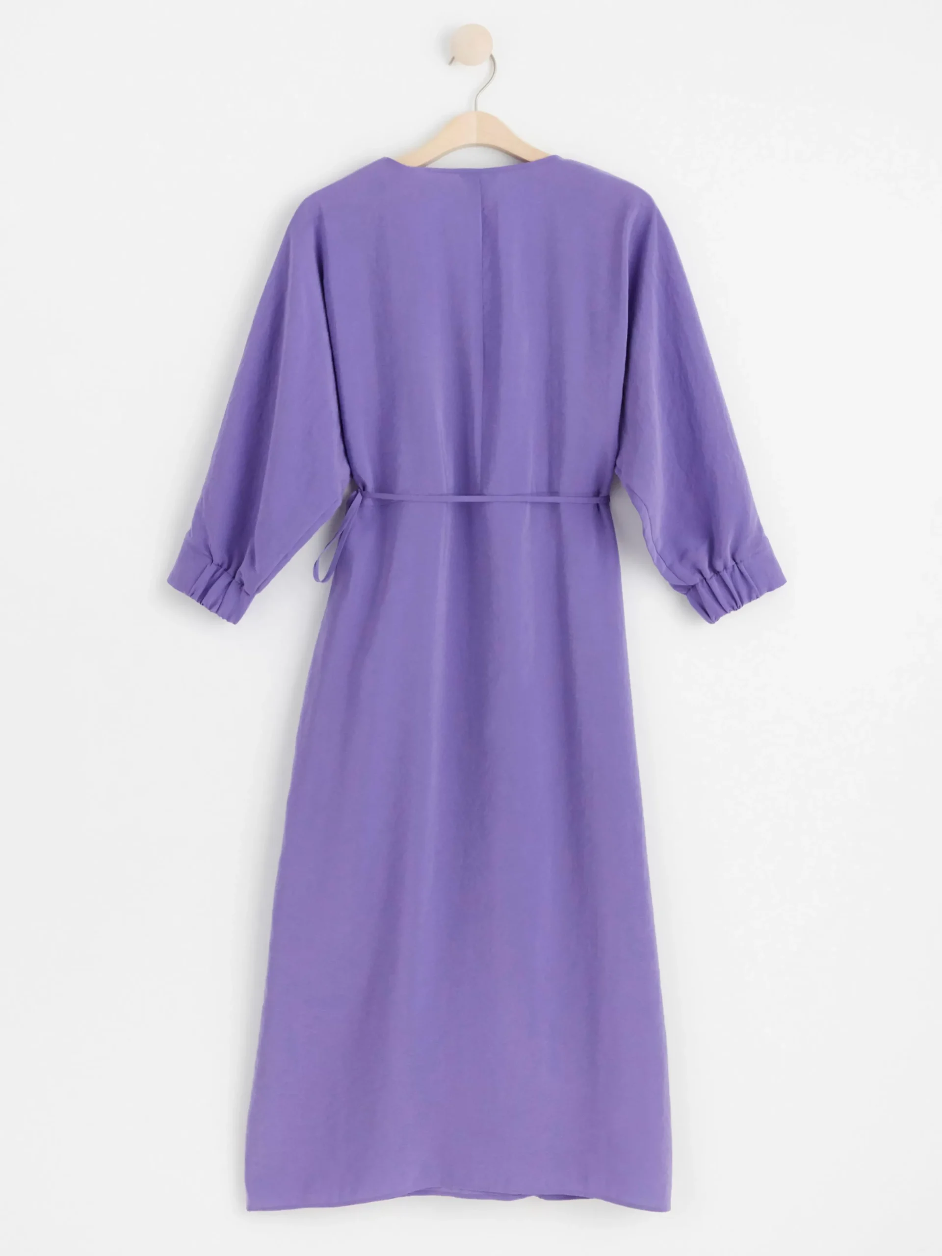 Klänningar>Lindex Kortarmad Klanning I Omlottdesign Strong Lilac