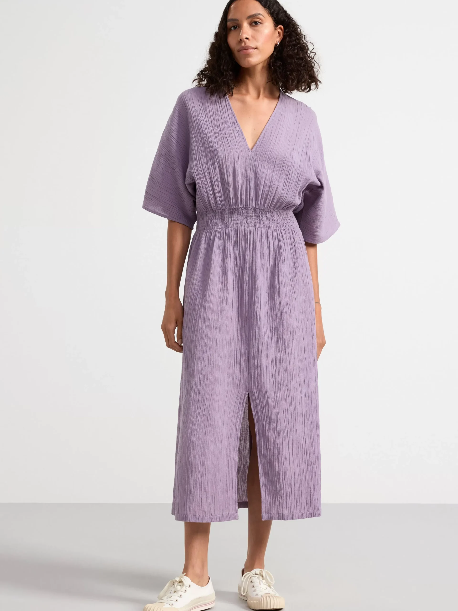 Klänningar>Lindex Kortarmad Maxiklanning Dusty Lilac