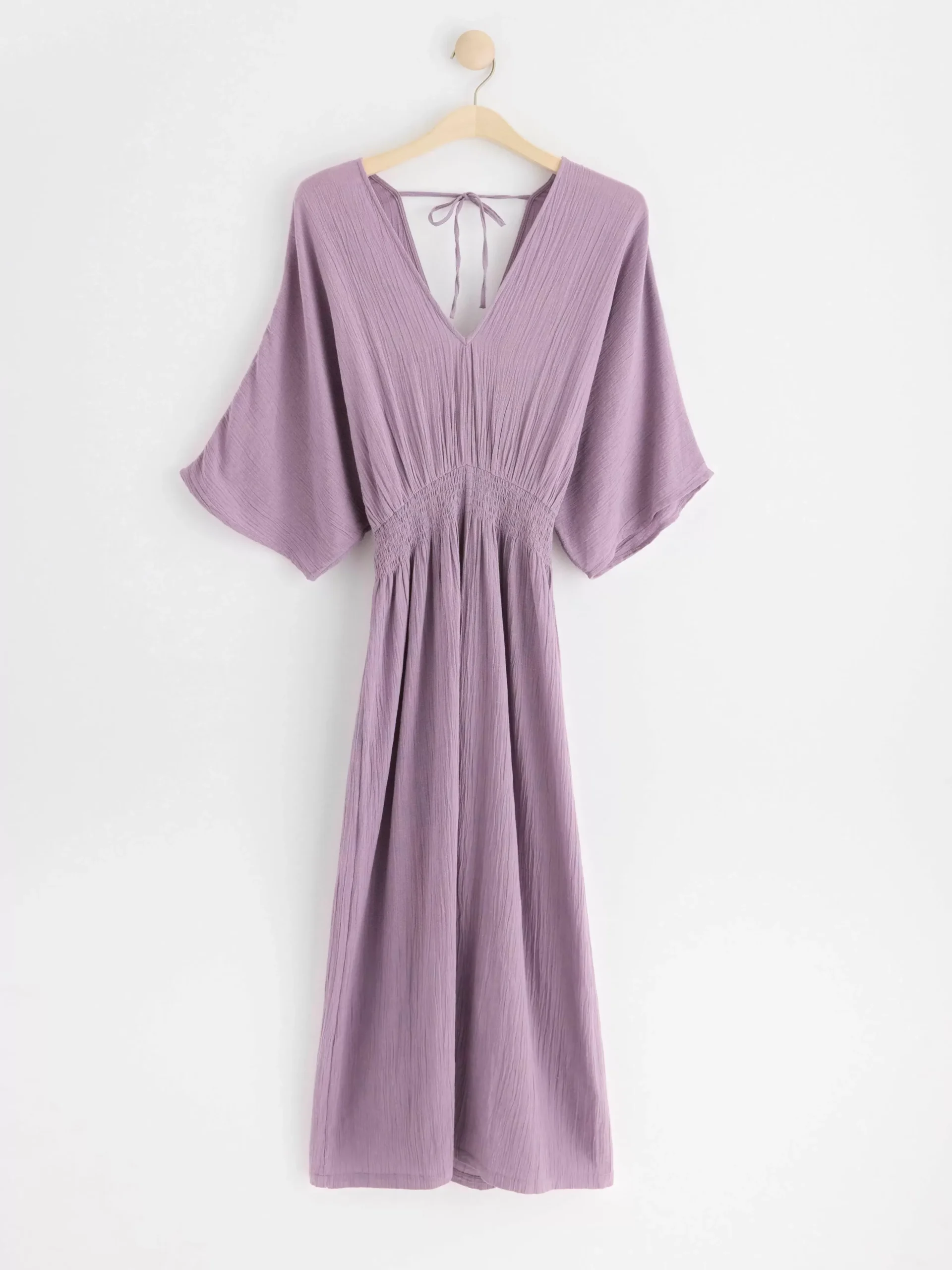 Klänningar>Lindex Kortarmad Maxiklanning Dusty Lilac