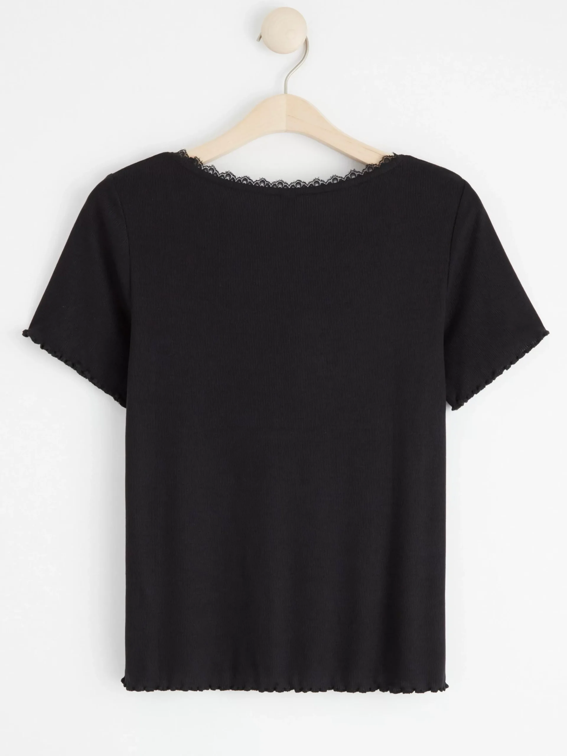 Nattplagg>Lindex Kortarmad Pyjamastopp Black