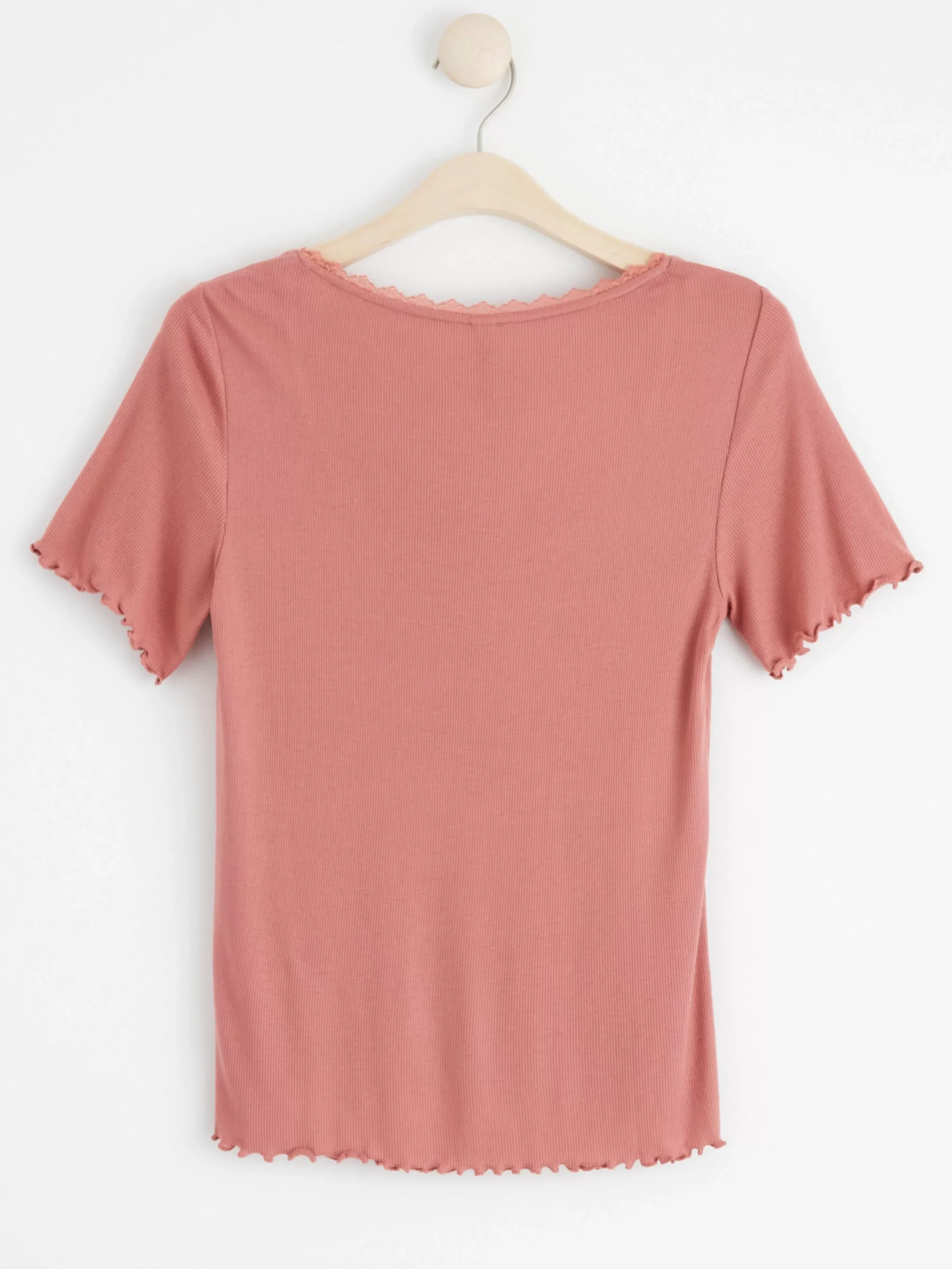 Nattplagg>Lindex Kortarmad Pyjamastopp Dark Dusty Pink