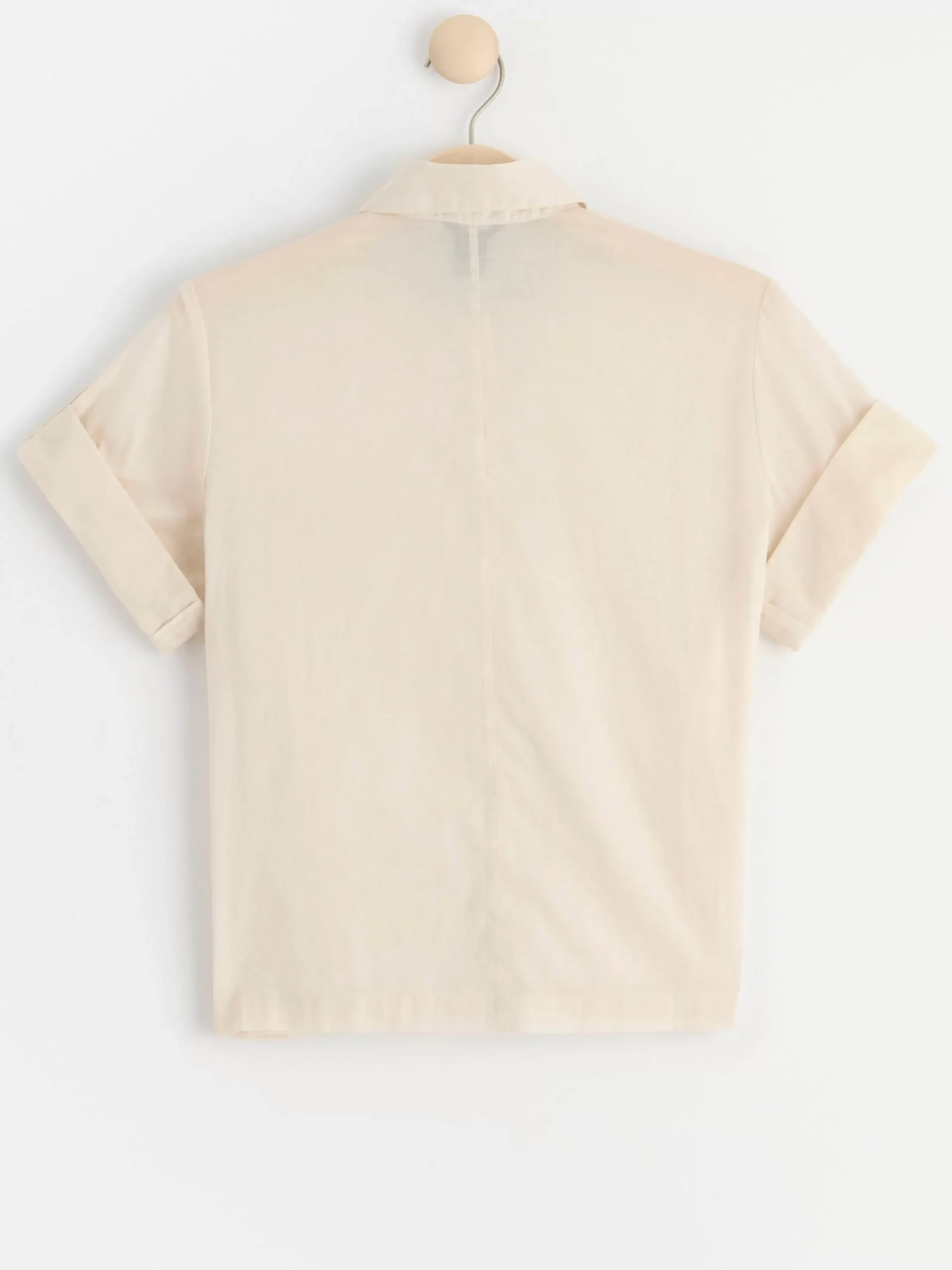 Blusar & Skjortor>Lindex Kortarmad Skjorta Light Beige