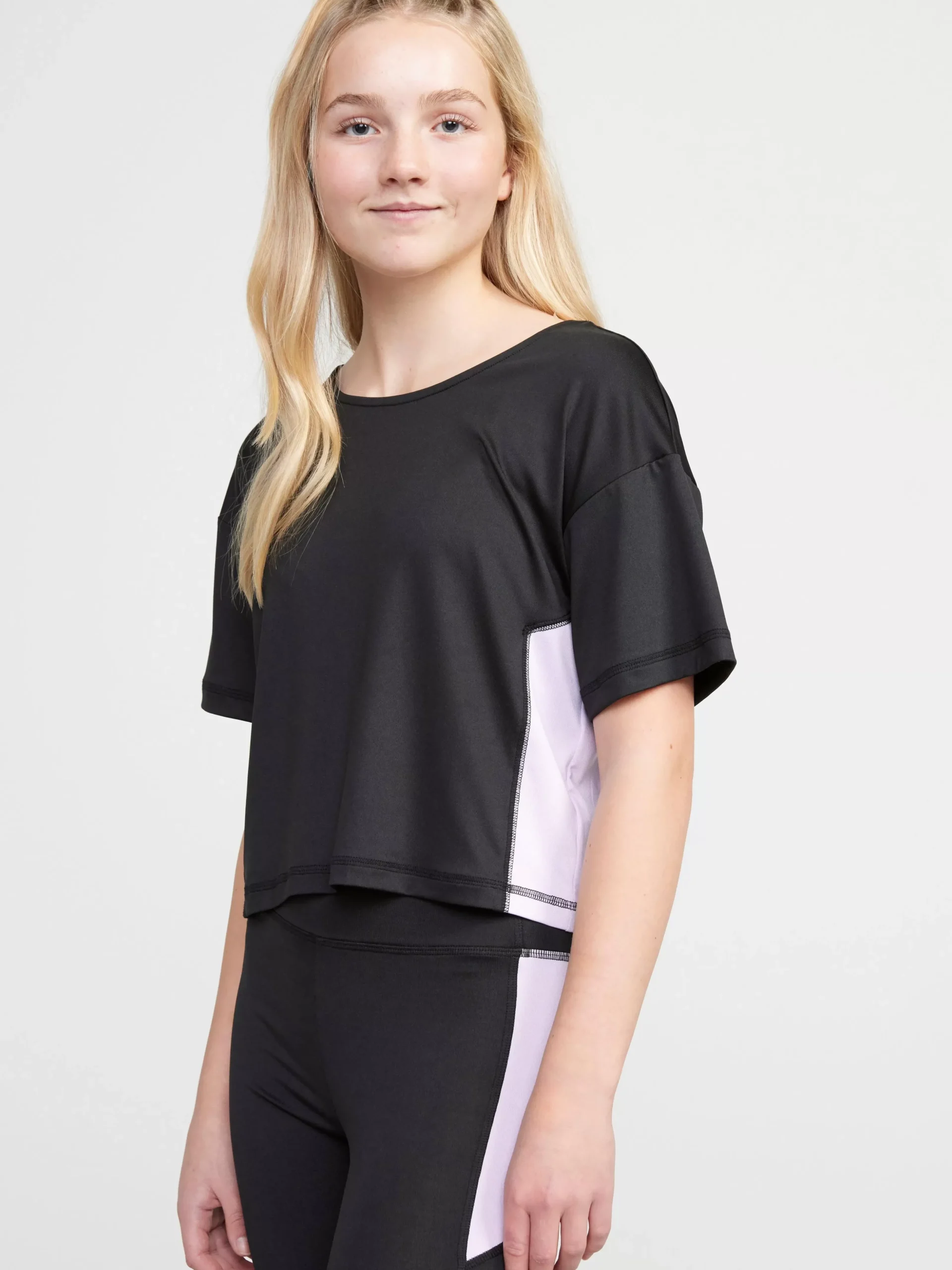 Toppar & T-Shirts>Lindex Kortarmad Sporttopp Black