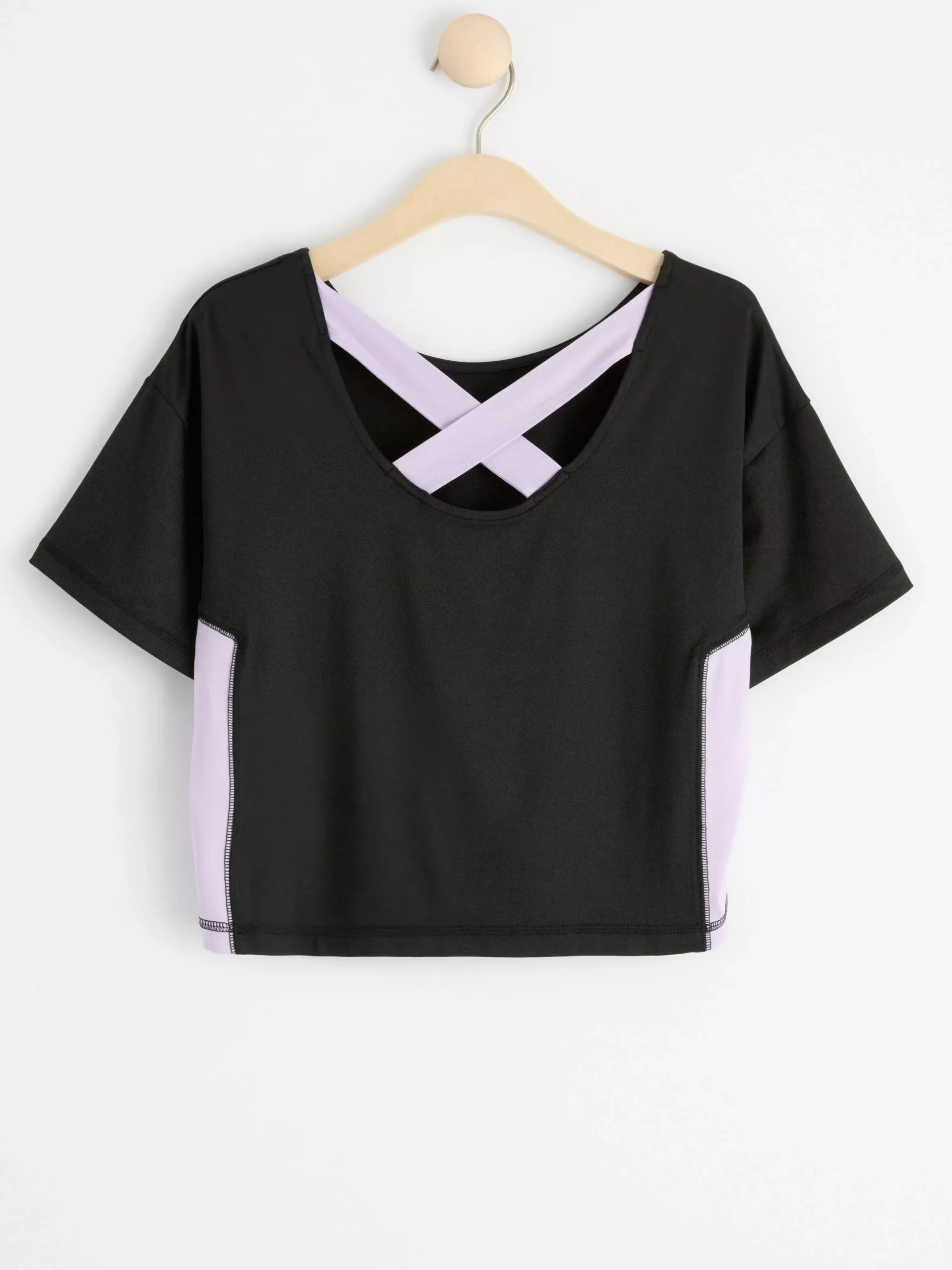 Toppar & T-Shirts>Lindex Kortarmad Sporttopp Black