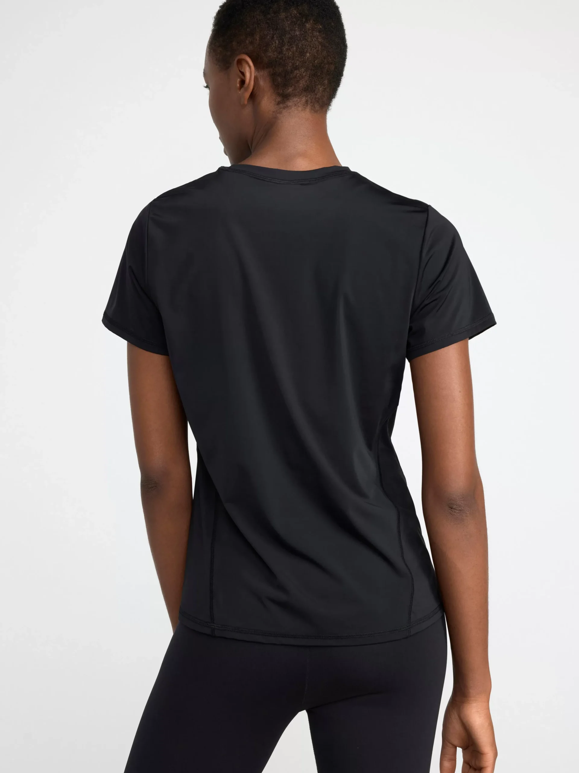Träningskläder>Lindex Kortarmad Sporttopp Black