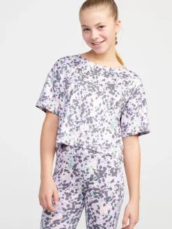 Toppar & T-Shirts>Lindex Kortarmad Sporttopp Light Lilac