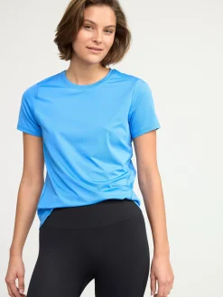 Träningskläder>Lindex Kortarmad Sporttopp Blue