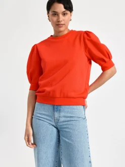 Tröjor & Cardigans>Lindex Kortarmad Sweatshirt Red