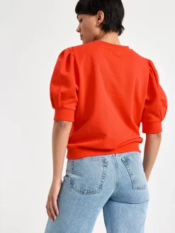 Tröjor & Cardigans>Lindex Kortarmad Sweatshirt Red