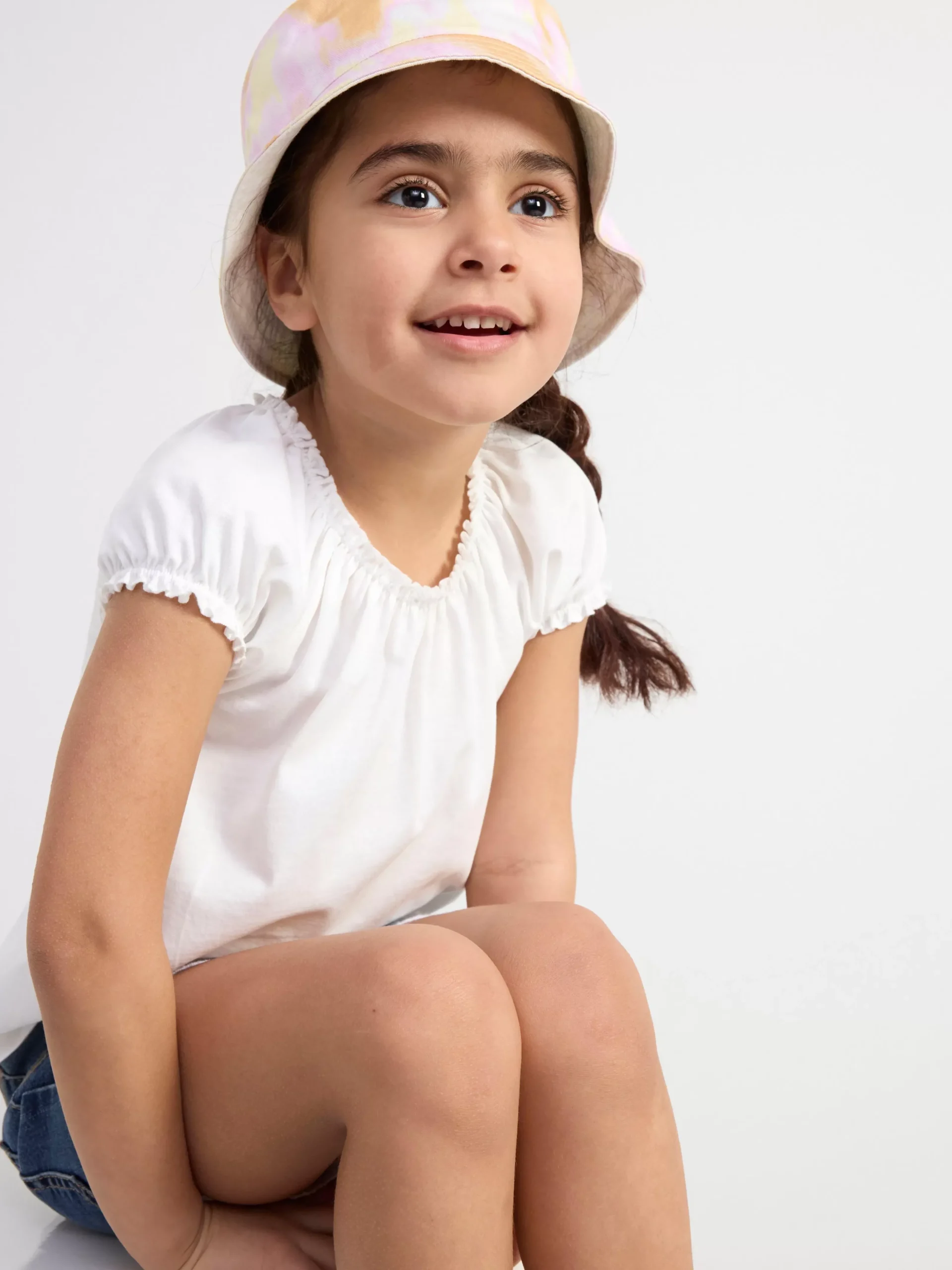 Toppar & T-Shirts>Lindex Kortarmad Topp Light Dusty White