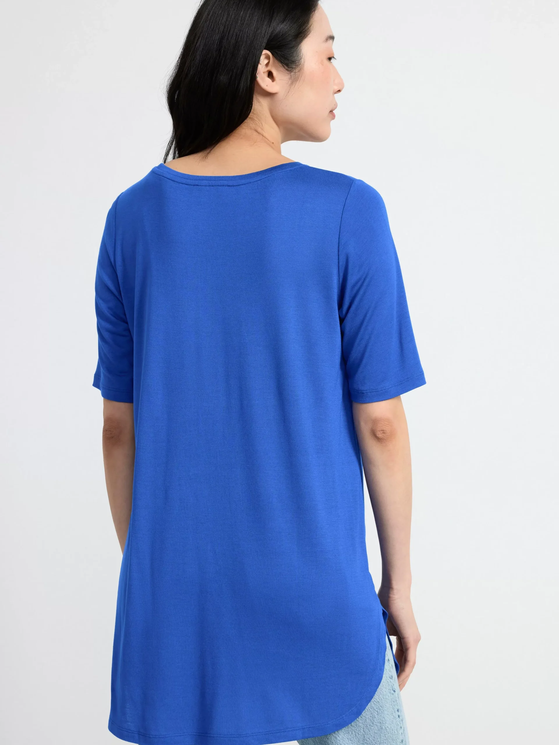 Toppar & T-Shirts>Lindex Kortarmad Topp Blue