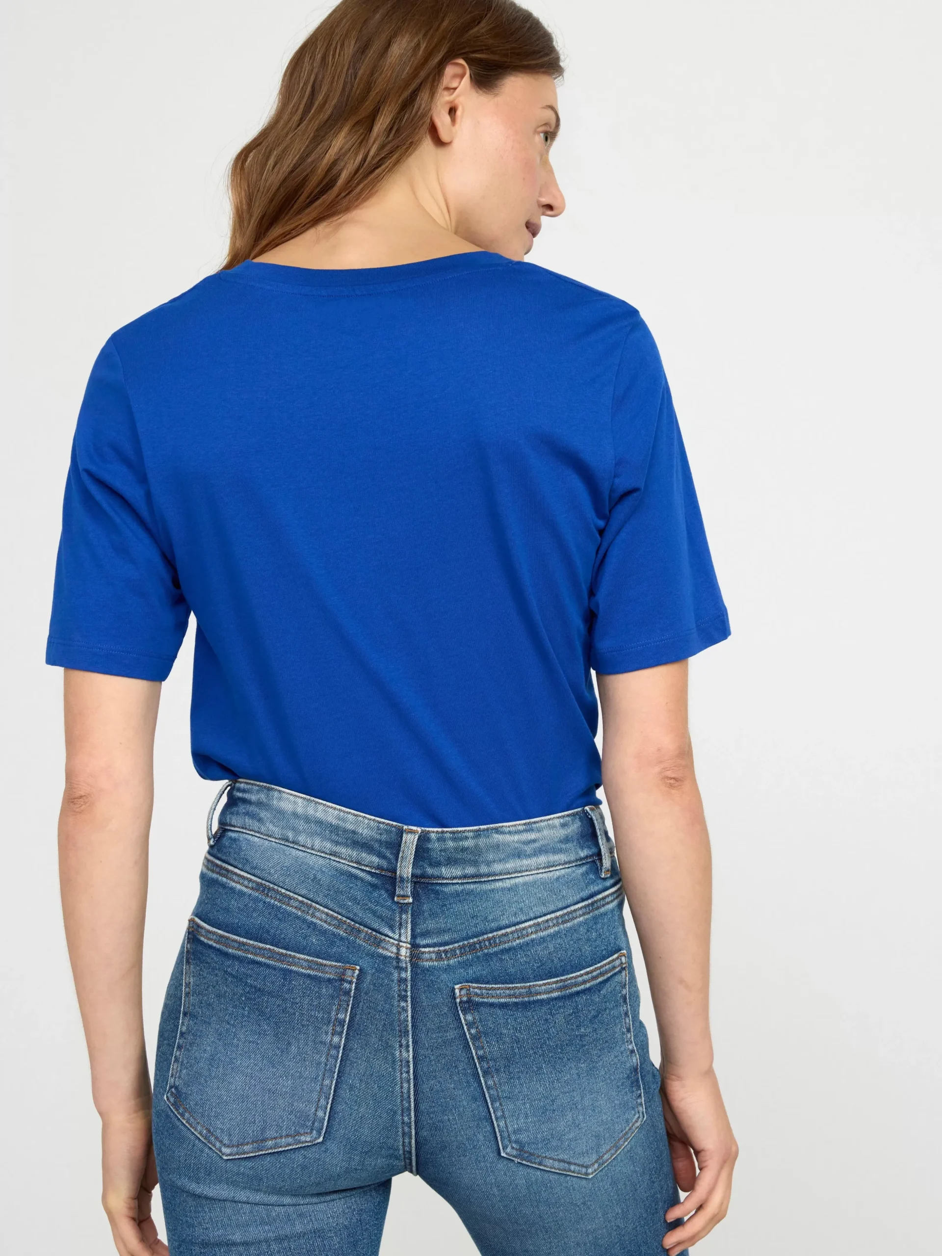 Toppar & T-Shirts>Lindex Kortarmad Topp Blue
