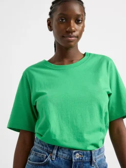Toppar & T-Shirts>Lindex Kortarmad Topp Green