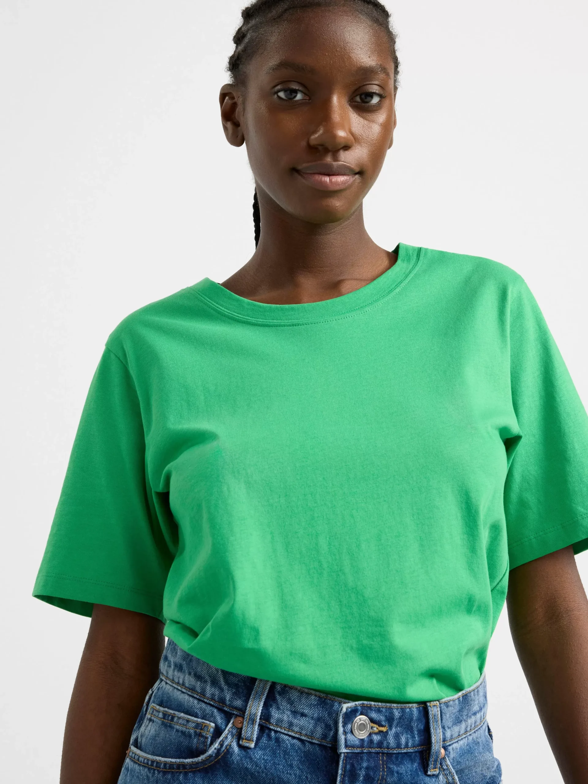 Toppar & T-Shirts>Lindex Kortarmad Topp Green