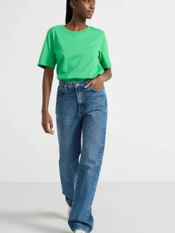 Toppar & T-Shirts>Lindex Kortarmad Topp Green