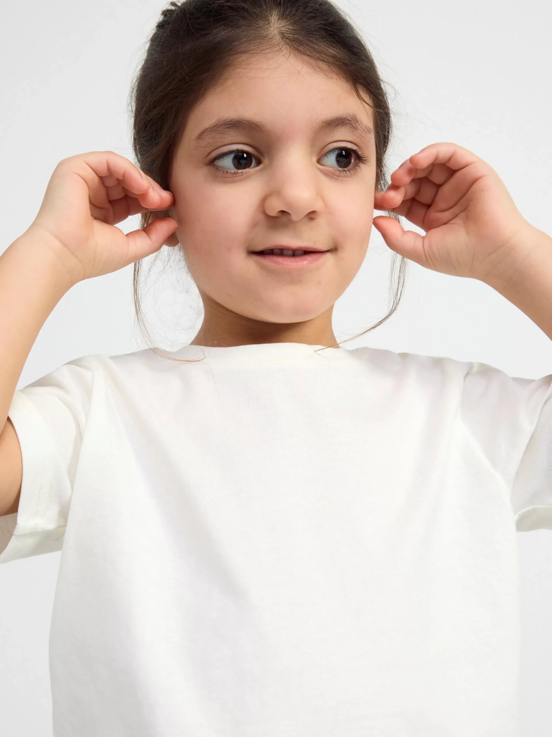 Toppar & T-Shirts>Lindex Kortarmad Topp Light Dusty White