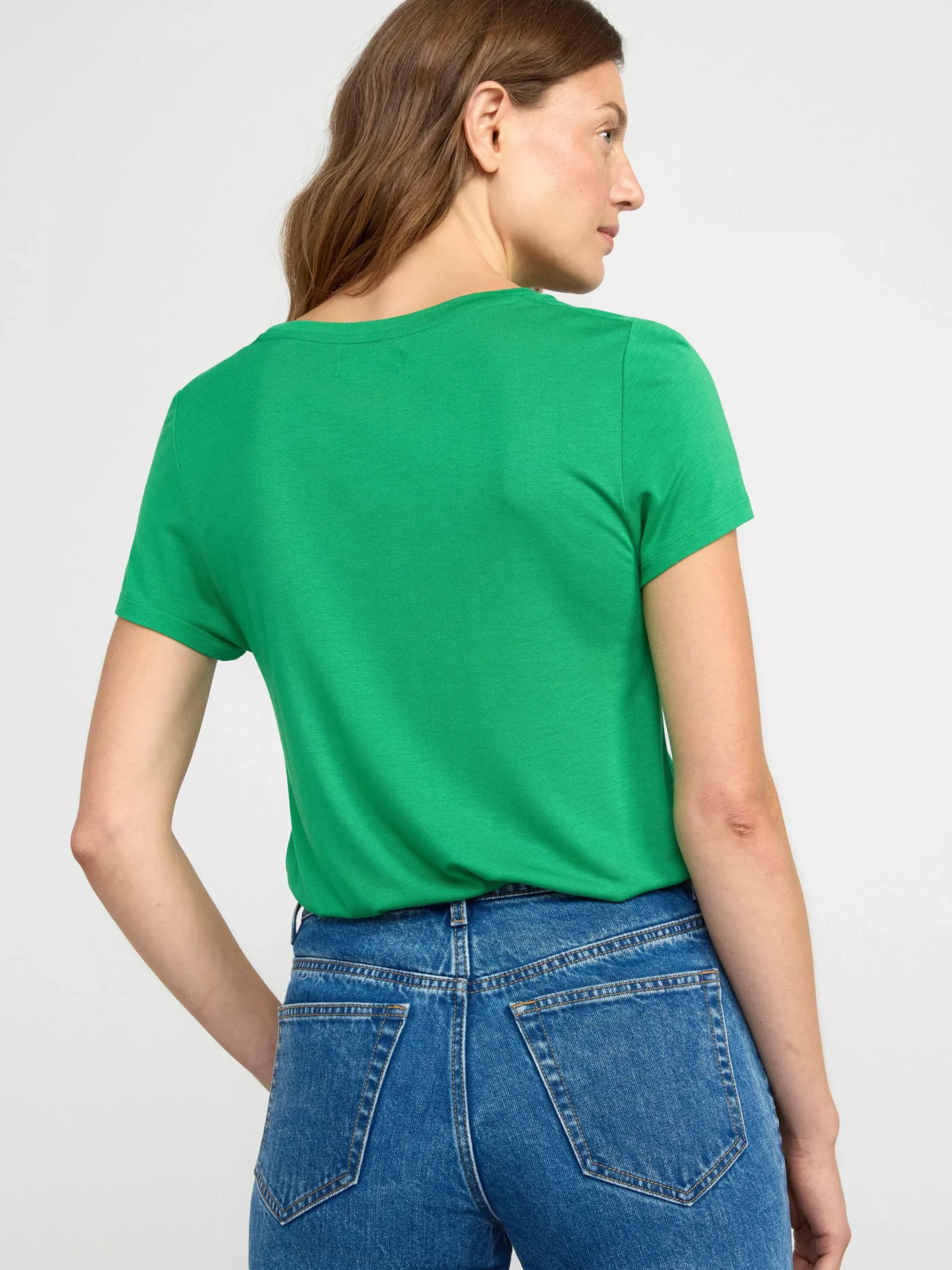 Toppar & T-Shirts>Lindex Kortarmad Topp Green