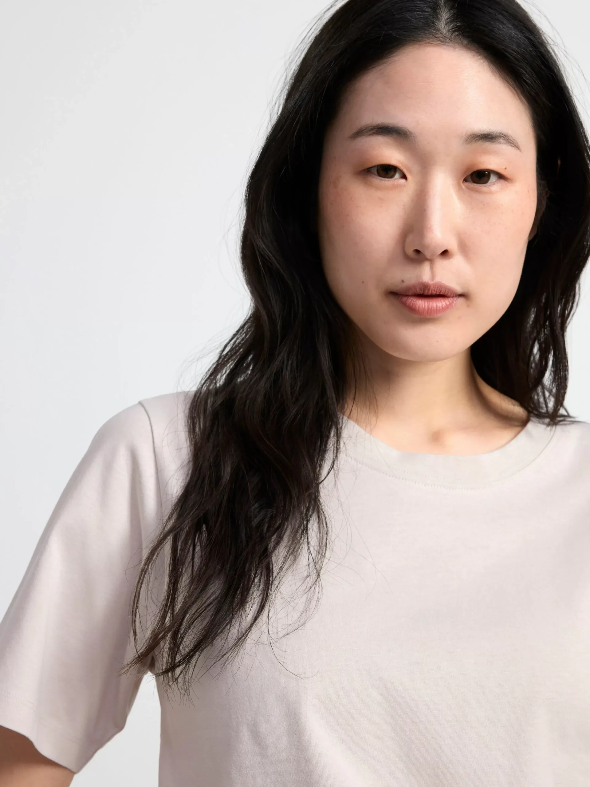 Toppar & T-Shirts>Lindex Kortarmad Topp Light Beige