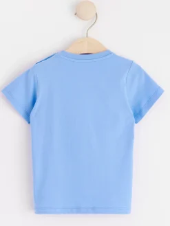 Toppar & T-Shirts>Lindex Kortarmad Topp Light Blue