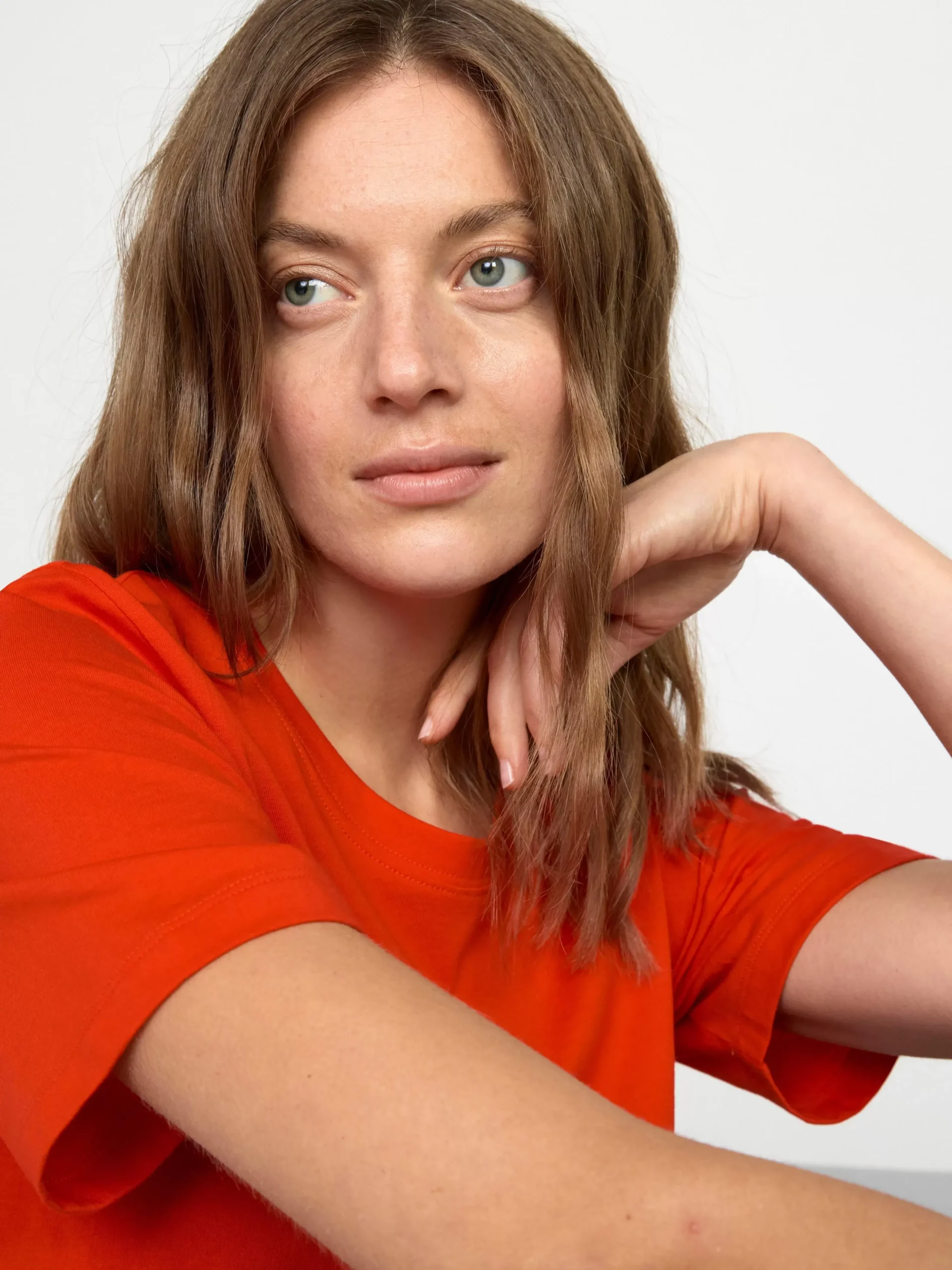 Toppar & T-Shirts>Lindex Kortarmad Topp Red
