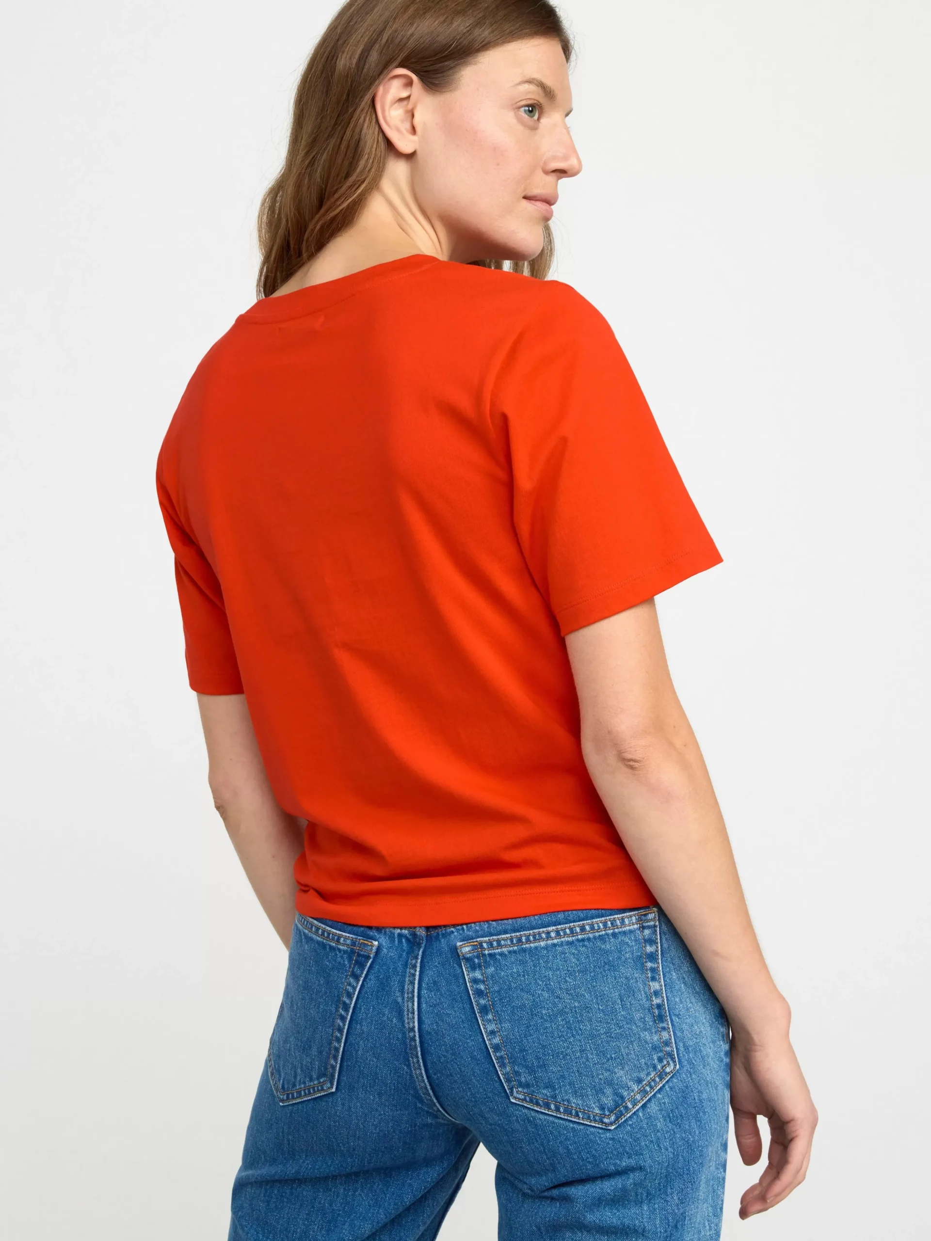 Toppar & T-Shirts>Lindex Kortarmad Topp Red