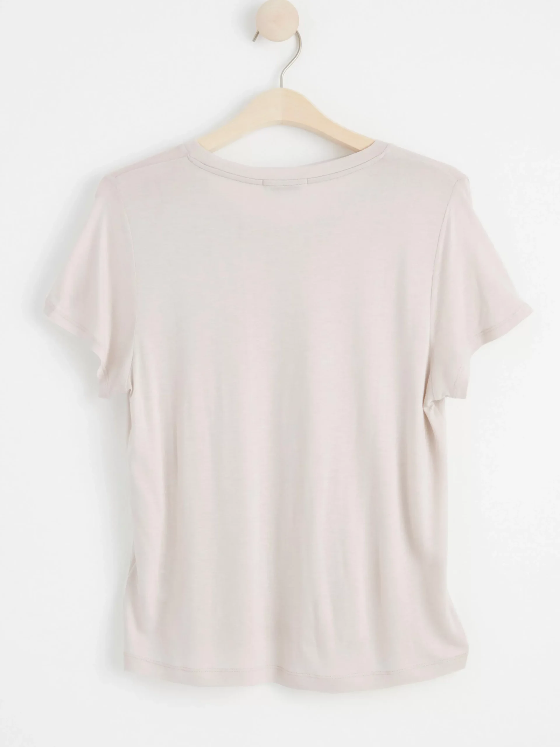 Toppar & T-Shirts>Lindex Kortarmad Topp Light Beige