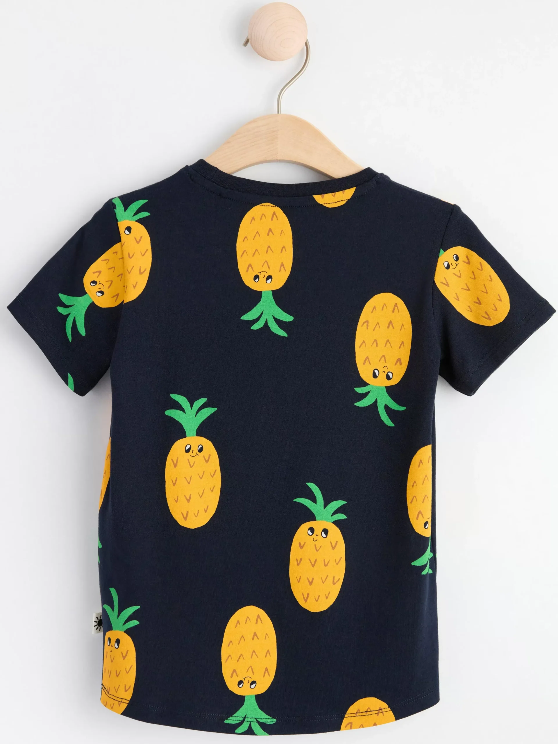 Toppar & T-Shirts>Lindex Kortarmad Topp Med Ananaser Dark Navy