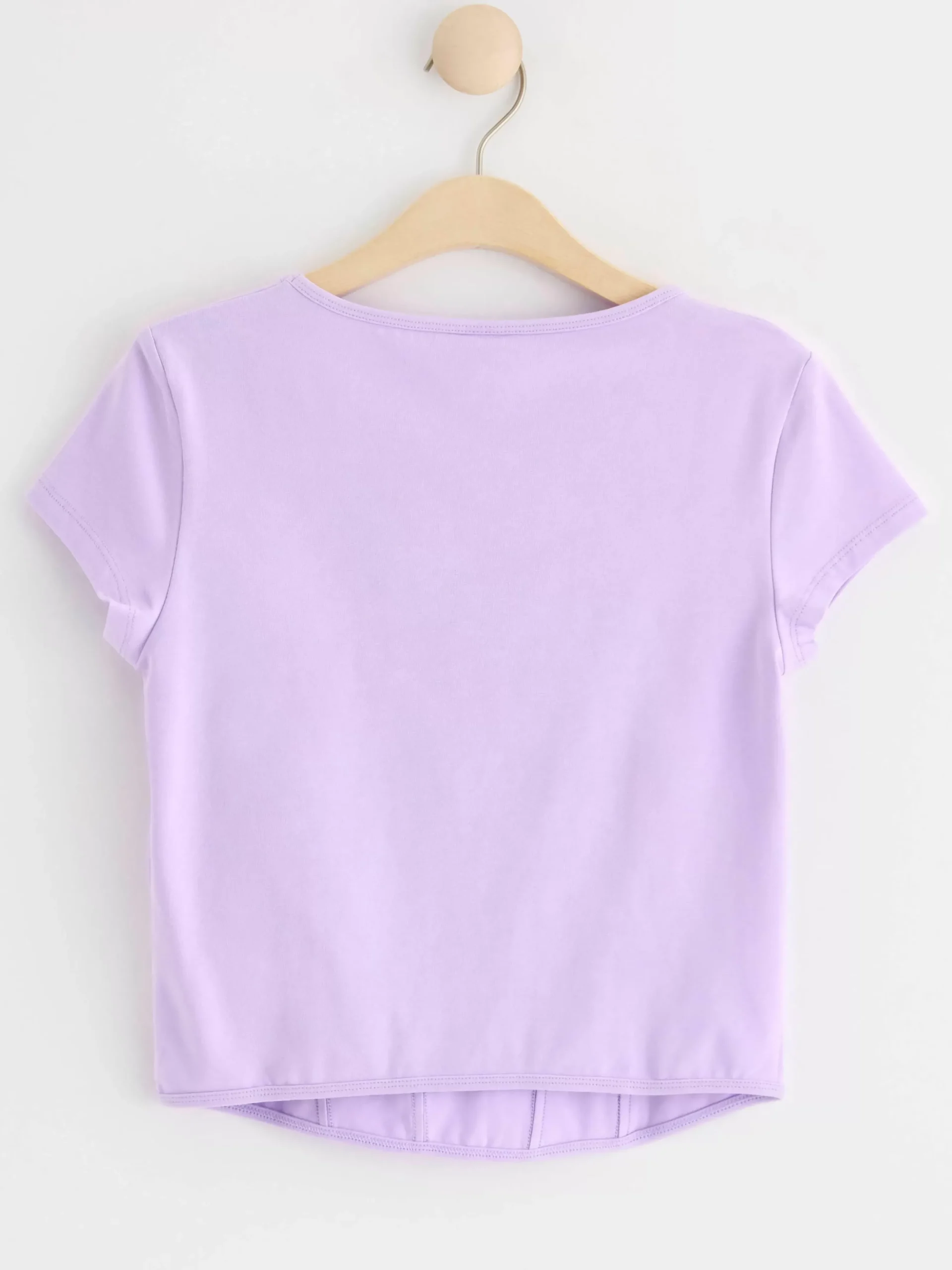 Toppar & T-Shirts>Lindex Kortarmad Topp Med Sommar Light Lilac
