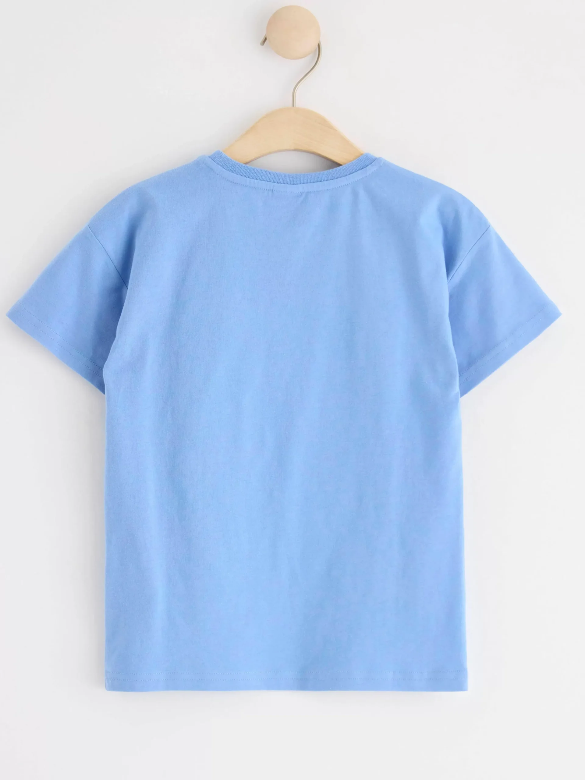 Toppar & T-Shirts>Lindex Kortarmad Topp Med Vandbara Paljetter Lt Dusty Blue
