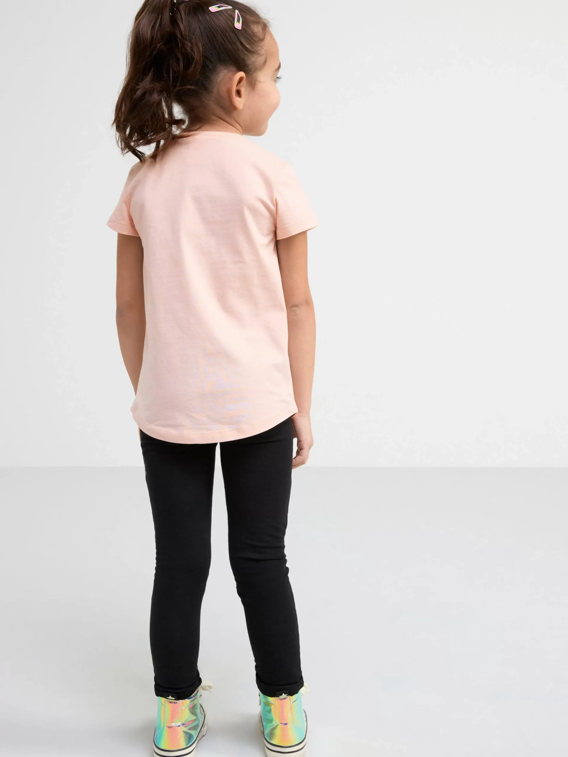 Toppar & T-Shirts>Lindex Kortarmad Troja Med Vandbara Paljetter Light Dusty Pink