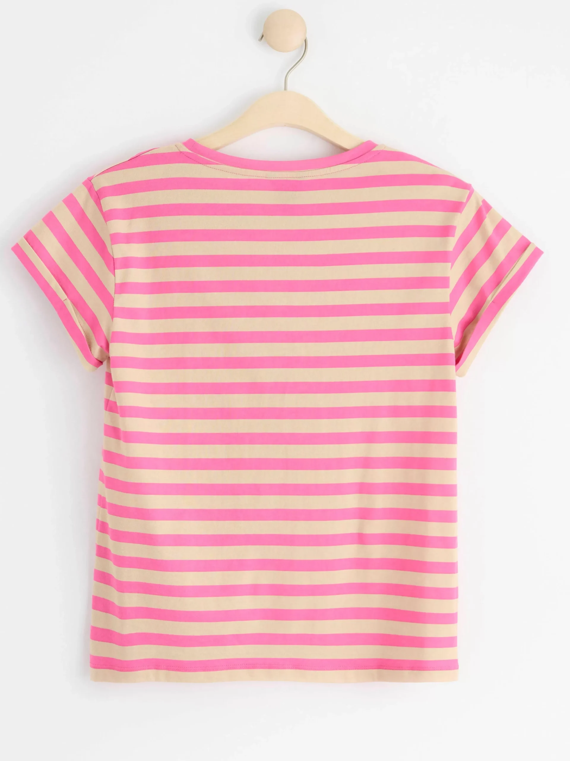 Toppar & T-Shirts>Lindex Kortarmad T-Shirt I Bomull Pink