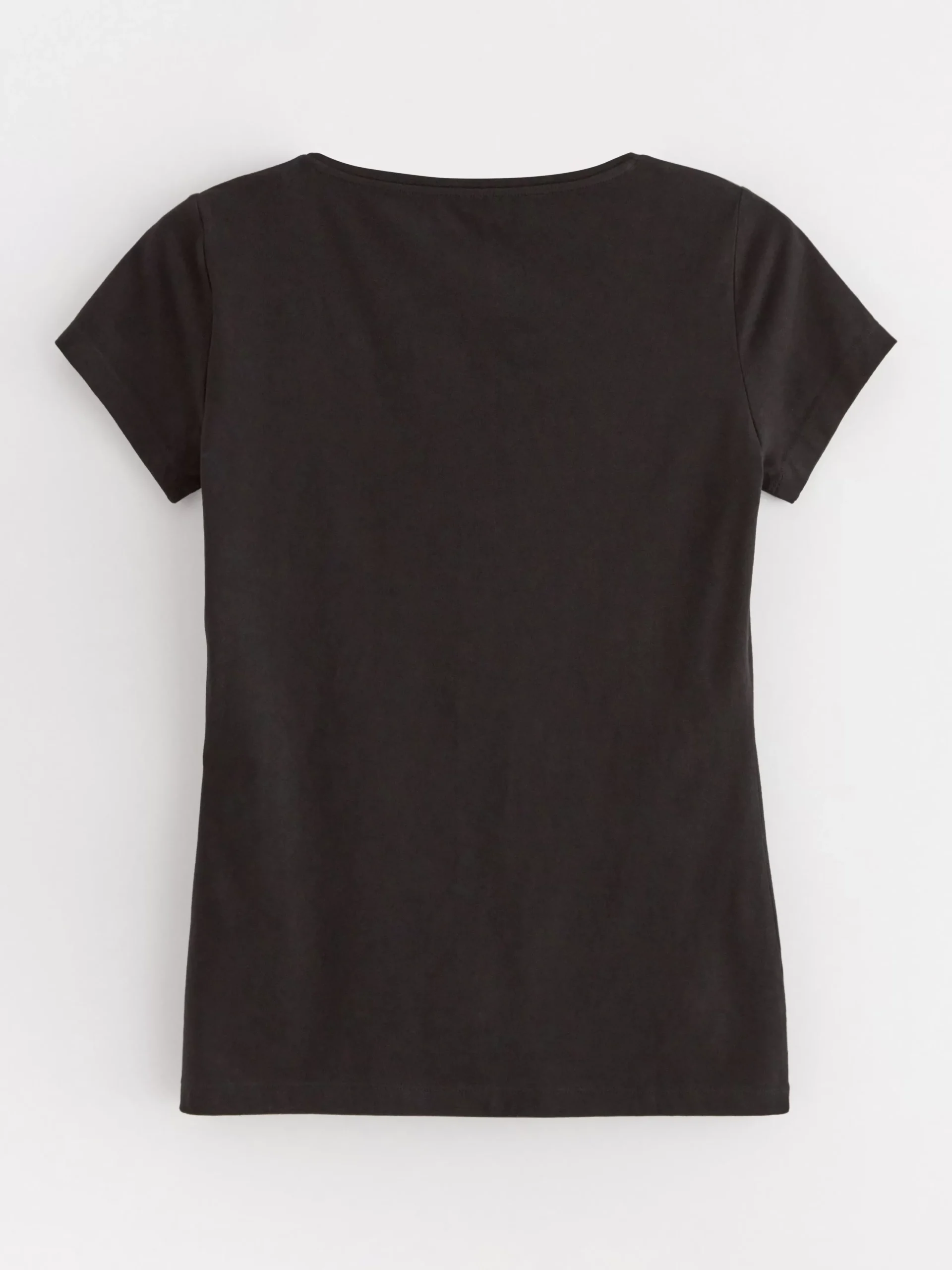Toppar & T-Shirts>Lindex Kortarmad T-Shirt I Bomull Black