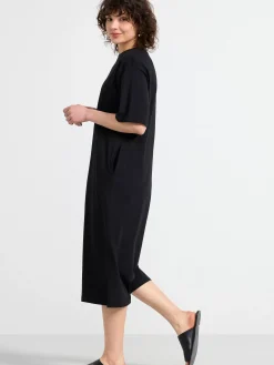 Klänningar>Lindex Kortarmad T-Shirtklanning Black