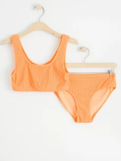 Badkläder & Uv>Lindex Krinklad Bikini Light Orange