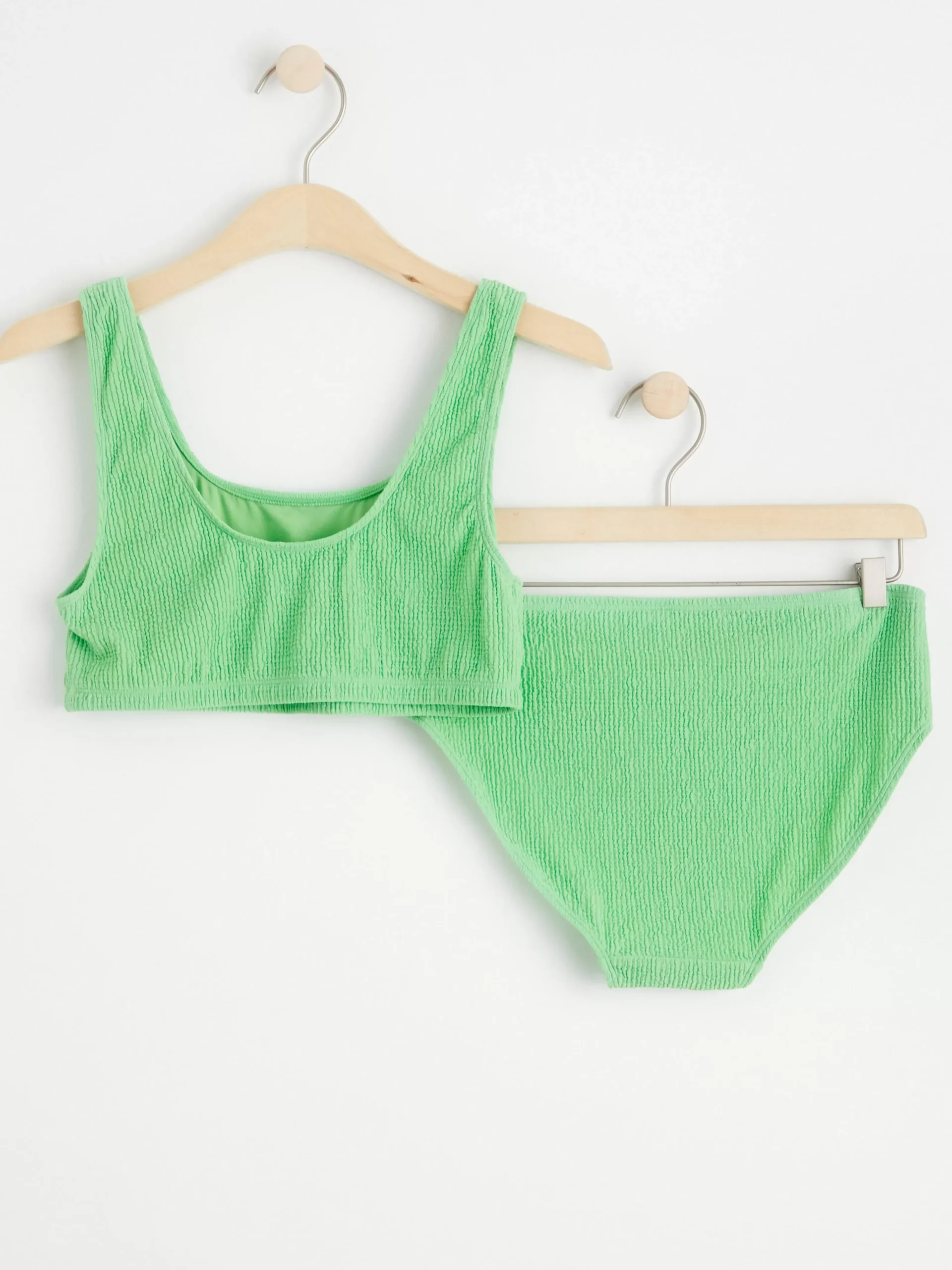 Badkläder & Uv>Lindex Krinklad Bikini Green