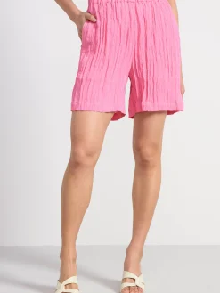 Shorts & Cykelbyxor>Lindex Krinklade Shorts Pink