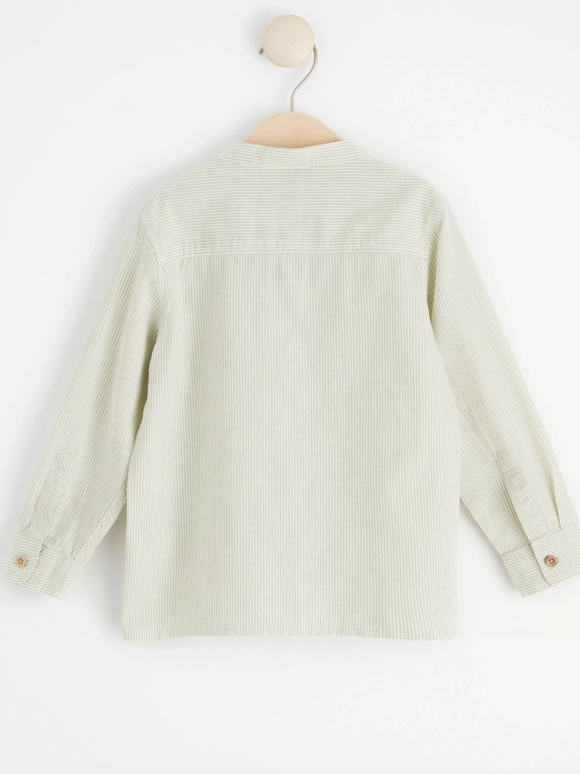 Skjortor & Blusar>Lindex Kritstrecksrandig Skjorta Dusty Green