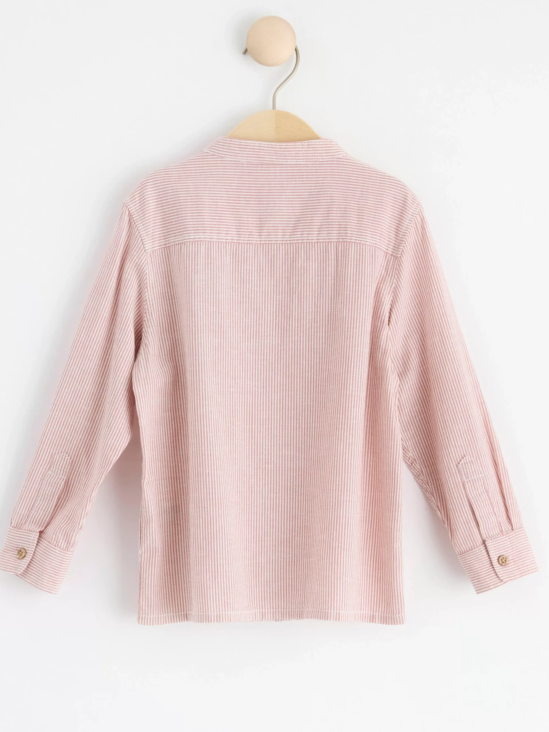 Skjortor & Blusar>Lindex Kritstrecksrandig Skjorta Dark Dusty Pink
