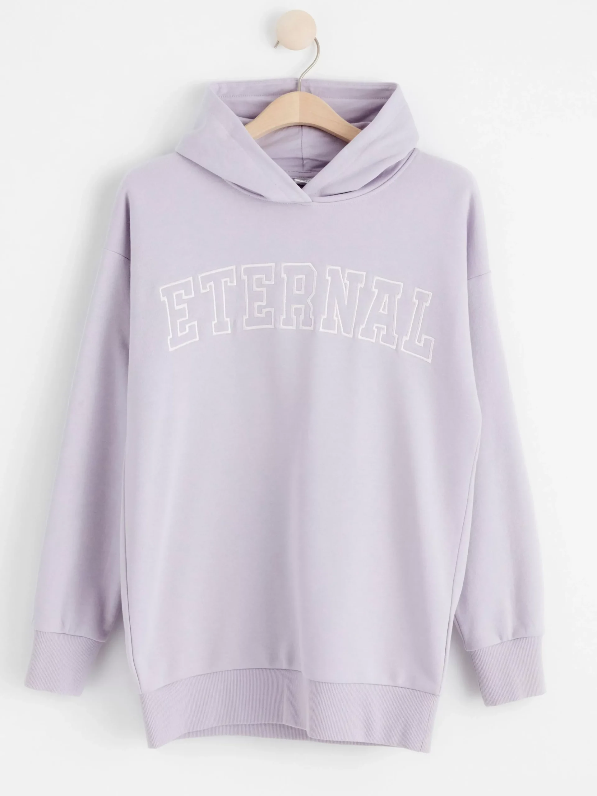 Tröjor & Cardigans>Lindex Lang Hoodie Light Lilac