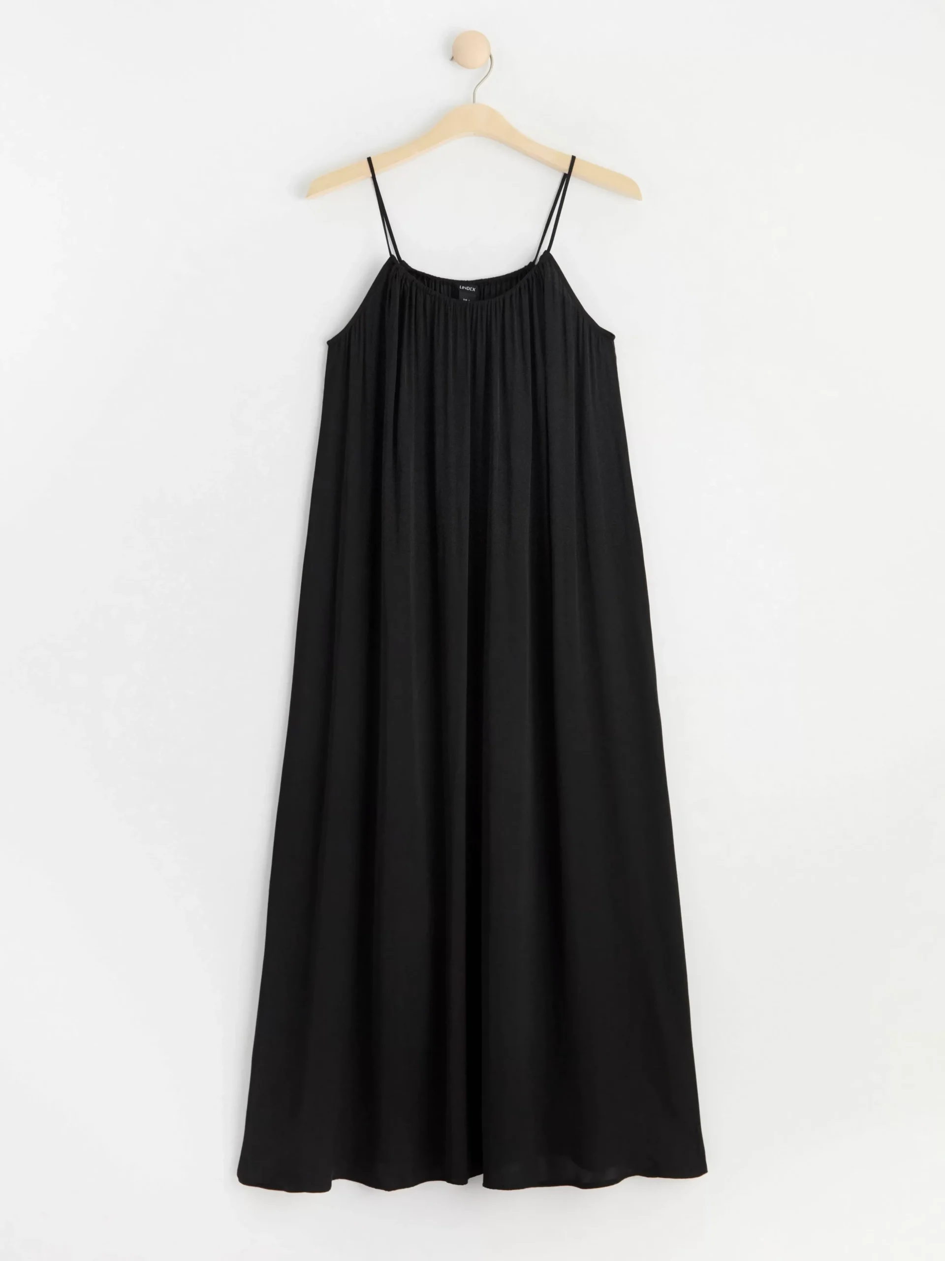 Klänningar>Lindex Lang Satinklanning Black