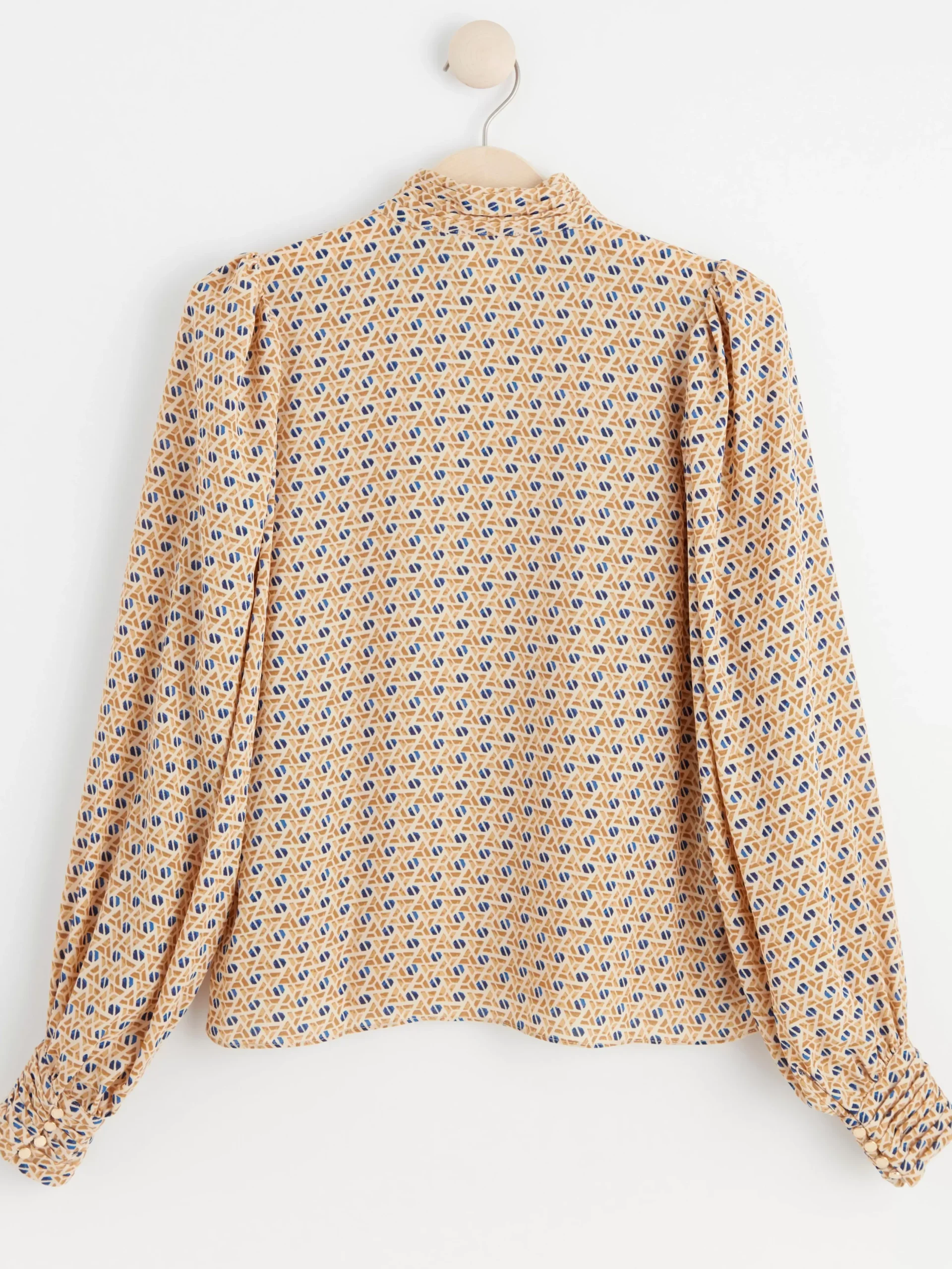 Blusar & Skjortor>Lindex Langarmad Blus Dark Dusty Beige